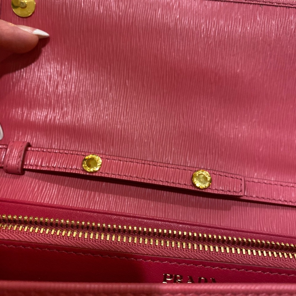Authentic Prada Pink Peonia Small Pursechain Strap - image 7
